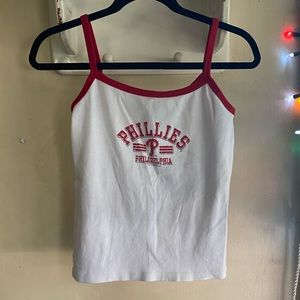 mlb philadelphia phillies logo cami tank top